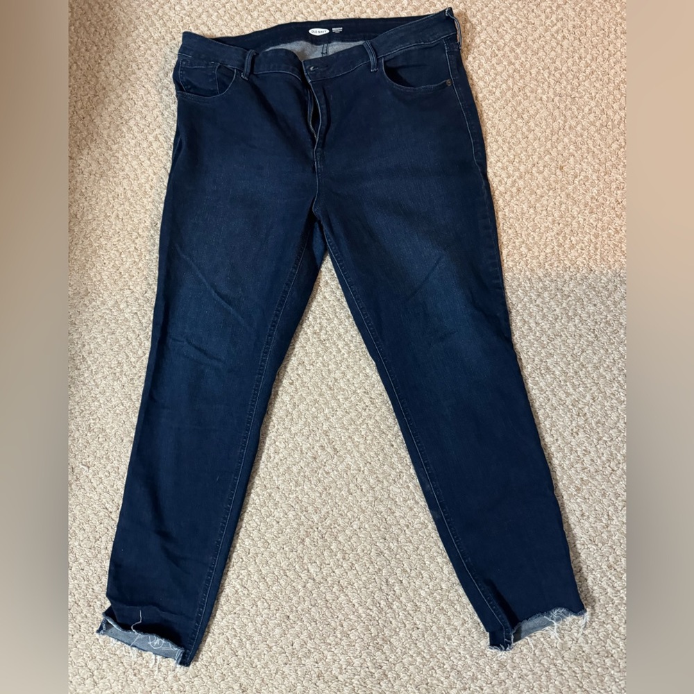 Old Navy Raw Edge Skinny Jeans